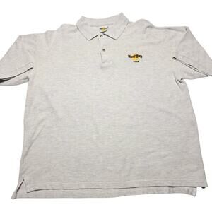 Vintage Hard Rock Cafe Polo Shirt Paris Logo Men's XL 90's